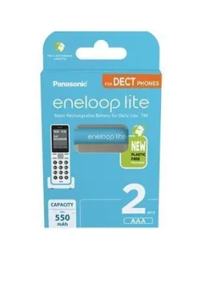 Ověřený Dobíjecí baterie "Eneloop Lite", AAA, 2 x 550 mAh Ni-MH, PANASONIC OFERTA office vše pro kancelář