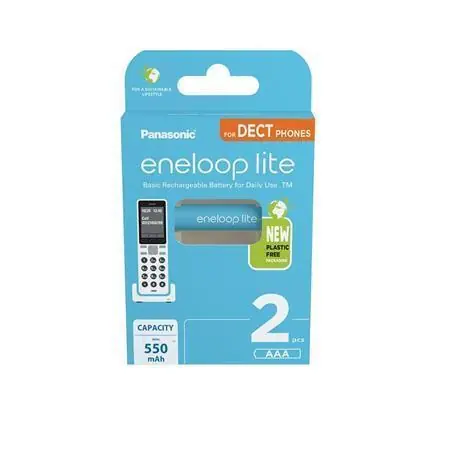 Ověřený Dobíjecí baterie "Eneloop Lite", AAA, 2 x 550 mAh Ni-MH, PANASONIC OFERTA office vše pro kancelář