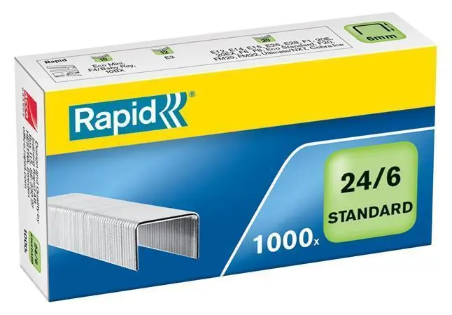 Drátky "Standard", 24/6, RAPID OFERTA office vše pro kancelář Super Cena
