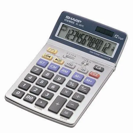 Kalkulačka, stolní, 12místný displej, SHARP "EL-337" OFERTA office vše pro kancelář Zlevněný