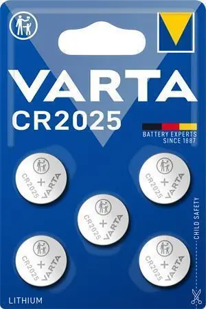 Sezónní Sleva Knoflíková baterie "CR2025", 5 ks, VARTA 6025101415 OFERTA office vše pro kancelář