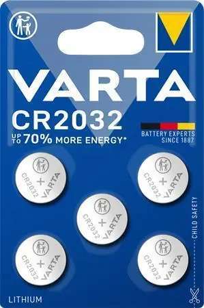 Knoflíková baterie "CR2032", 5 ks, VARTA 6032101415 OFERTA office vše pro kancelář Top Prodej