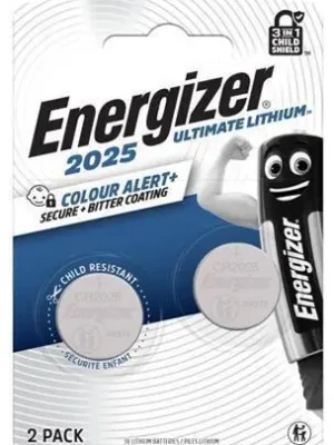 Sleva Knoflíková baterie "Ultimate Lítium Performance", CR2025, 2 ks, barevné varování, ENERGIZER 76389004 OFERTA office vše pro kancelář
