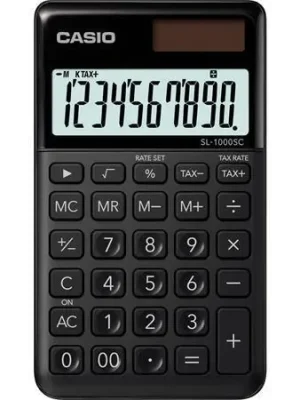 Horká Nabídka Kalkulačka kapesní "SL 1000", černá, 10místný displej, CASIO SL 1000 SC BK OFERTA office vše pro kancelář