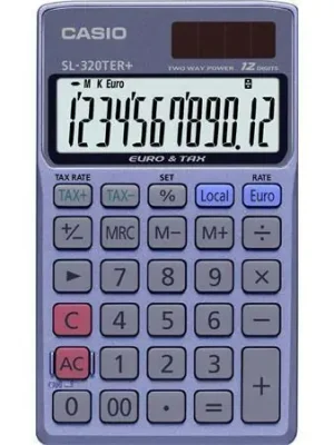 Omezená Nabídka Kalkulačka kapesní, 12místný displej, ekologická, CASIO "SL 320 TER+" OFERTA office vše pro kancelář