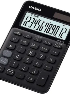Značkový Kalkulačka stolní "MS 20UC", černá, 12místný displej, CASIO MS 20 UC BK OFERTA office vše pro kancelář
