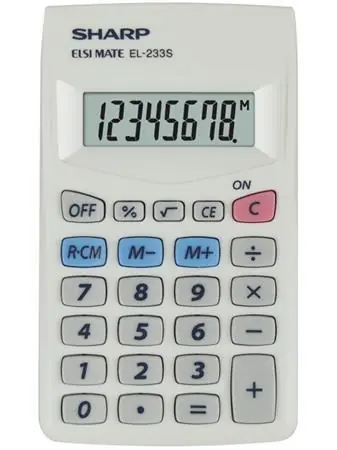 Kalkulačka, kapesní, 8 místný displej, SHARP "EL-233S" OFERTA office vše pro kancelář Ověřený