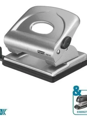 Celokovová děrovačka "FMC25", metalická stříbrná, 25 listů, RAPID OFERTA office vše pro kancelář Vysoce Kvalitní