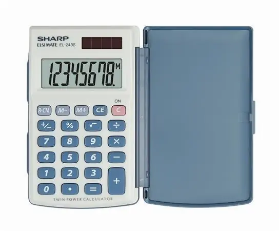 Kalkulačka "EL-243S", kapesní, 8 číslic, s krytem, SHARP OFERTA office vše pro kancelář Zlevněný