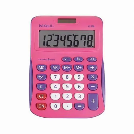Kalkulačka "MJ 550", růžová-fialová, stolní, 8 číslic, MAUL 7263422 OFERTA office vše pro kancelář Aktuální