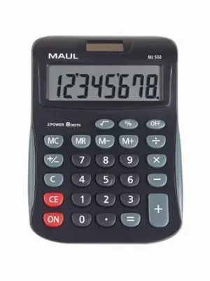 Nejlepší Cena Kalkulačka "MJ 550", šedá-černá, stolní, 8 číslic, MAUL 7263490 OFERTA office vše pro kancelář