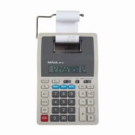 Dokud Zásoby Vydrží Kalkulačka "MPP 32", tisk, 12 číslic, s tiskárnou-2 barvy, MAUL 7272084 OFERTA office vše pro kancelář