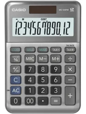 Nízká Cena Kalkulačka "MS-120 FM", šedá, stolní, 12 číslic, CASIO OFERTA office vše pro kancelář