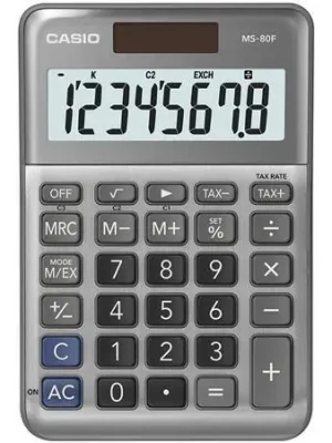 Kalkulačka "MS-80 F", šedá, stolní, 8 číslic, CASIO OFERTA office vše pro kancelář Akce