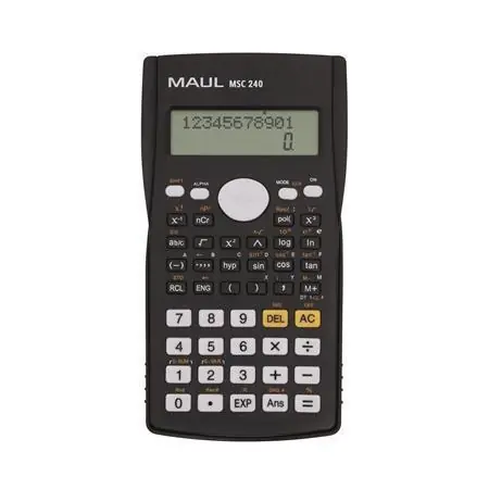 Nejlepší Volba Kalkulačka "MSC 240", vědecká, 240 funkcí, MAUL 7270490 OFERTA office vše pro kancelář