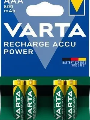 Nabíjecí baterie, AAA (mikrotužková), 4x800 mAh, přednabité, VARTA "Longlife Accu" OFERTA office vše pro kancelář Super Cena