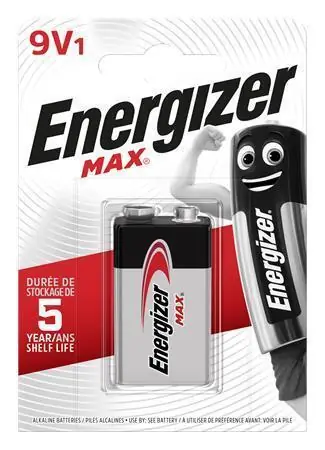Super Cena Baterie "Max", 9V, 1 ks, ENERGIZER E300115902 OFERTA office vše pro kancelář