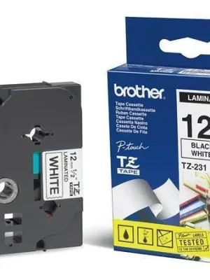 Novinka Páska, 12 mm x 8 m, BROTHER, bílá-černá OFERTA office vše pro kancelář