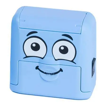 Pouze Dnes Razítko na textil "Marky", modrá, černý polštářek, puzzle, COLOP 1510600 OFERTA office vše pro kancelář