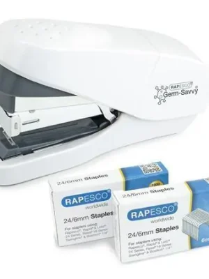Sešívačka "Germ-Savvy® ECO", bílá, 24/6, 35 listů, antibakteriální, RAPESCO 1689 OFERTA office vše pro kancelář Dokud Zásoby Vydrží