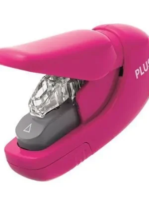 Sešívačka bez drátků, růžová, manuální, 5 listů, PLUS 31148 OFERTA office vše pro kancelář Nejlepší Volba