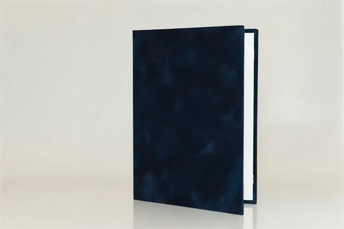 Desky na diplom, modrá, A5, plyš, pro 2 dokumenty A5 na výšku, 5999131716216 OFERTA office vše pro kancelář Ihned K Objednání