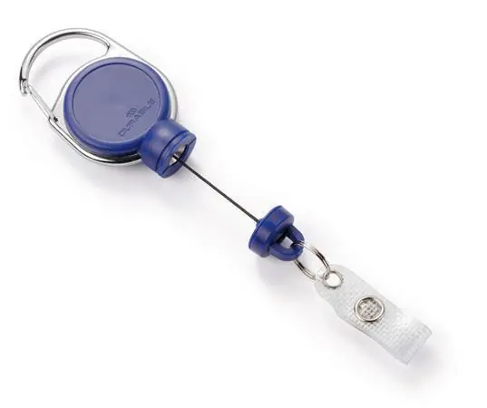 Sezónní Sleva Držák jmenovek "Extra strong", tmavě modrá, výsuvný, patent, DURABLE 832907 OFERTA office vše pro kancelář