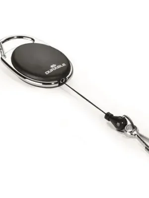 Držák jmenovek "Style", černá, výsuvný, karabina, DURABLE 832701 OFERTA office vše pro kancelář Levný