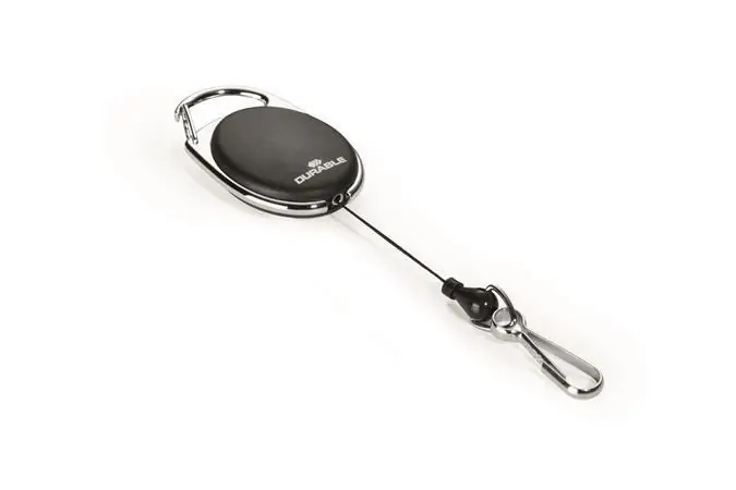 Držák jmenovek "Style", černá, výsuvný, karabina, DURABLE 832701 OFERTA office vše pro kancelář Levný