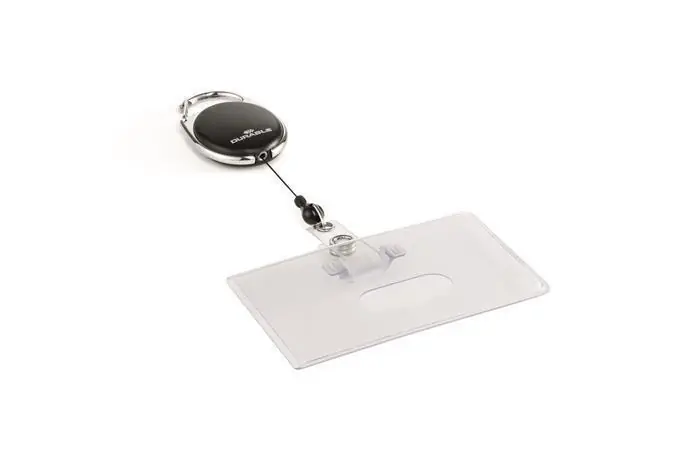 Držák jmenovek "Style", černá, výsuvný, patent, držák na 1 kartu, DURABLE 890701 OFERTA office vše pro kancelář Oblíbený