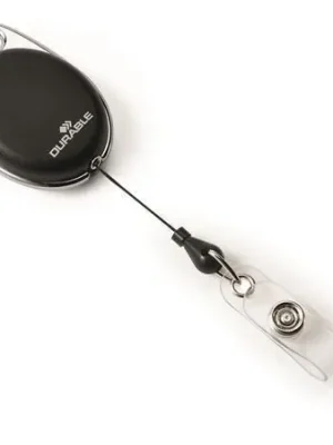 Vysoce Kvalitní Držák jmenovek "Style", černá, výsuvný, patent, DURABLE 832401 OFERTA office vše pro kancelář