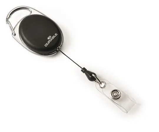 Vysoce Kvalitní Držák jmenovek "Style", černá, výsuvný, patent, DURABLE 832401 OFERTA office vše pro kancelář