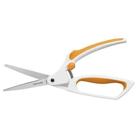 Ověřený Nůžky na látky "EasyAction", bílá - oranžová, pružinové, 26 cm, FISKARS 1070070 OFERTA office vše pro kancelář
