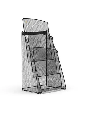 Držák na katalogy, černá, stolní, A4, na výšku, 3 oddíly, drátěný, ALBA MESHPREZA4 N OFERTA office vše pro kancelář Cenově Výhodný
