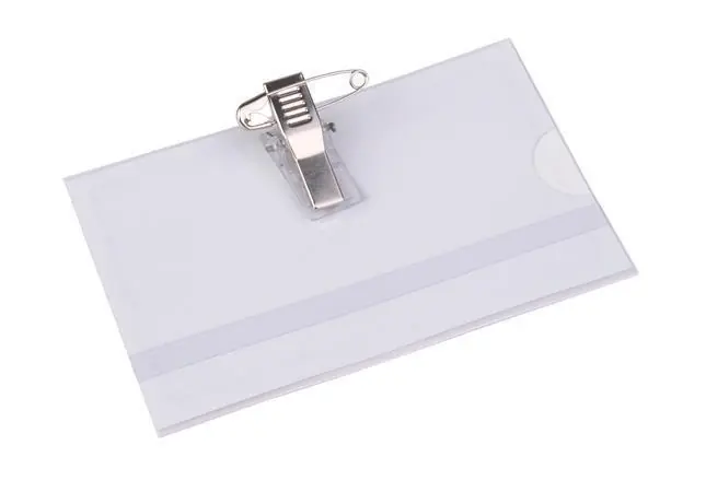 Jmenovka s klipem a zavíracím špendlíkem, 88 x 54 mm, VICTORIA OFERTA office vše pro kancelář Akční Cena