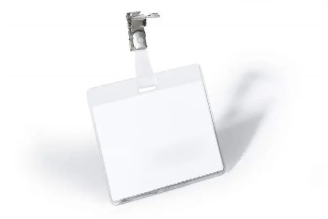 Akční Nabídka Jmenovka s klipem, 60 x 90 mm, 25 ks / balení, DURABLE 800319 OFERTA office vše pro kancelář