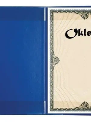 Nejlepší Cena Obal na certifikáty plyšový, modrá, A4, VICTORIA OFERTA office vše pro kancelář
