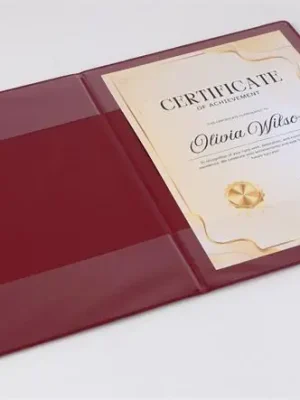 Vysoce Kvalitní Obal na diplom, mix barev, A5, plyš, VICTORIA OFERTA office vše pro kancelář