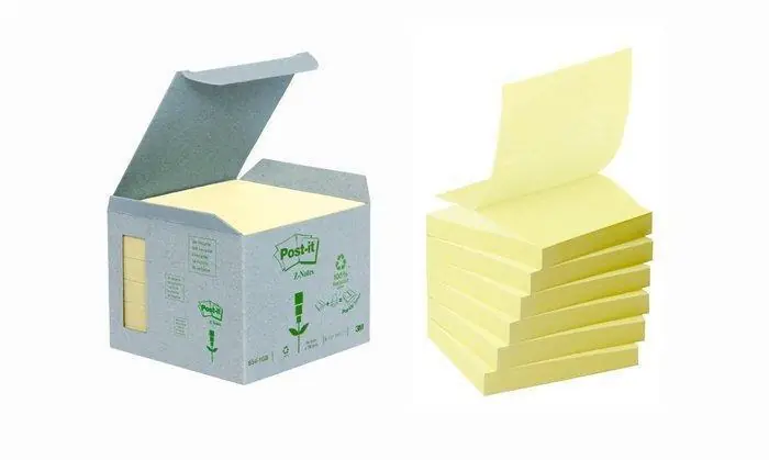 Samolepicí bloček "Nature", žlutá, "Z", 76 x 76 mm, 6x 100 listů, recyklovaný, 3M POSTIT 7100172253 OFERTA office vše pro kancelář Cenový Hit