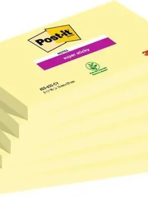 Samolepicí bloček "Super Sticky", žlutá, 76 x 127 mm, 6x 90 listů, 3M POSTIT 7100242801 OFERTA office vše pro kancelář Levný
