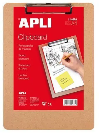 Značkový Psací podložka, dřevo, A4, APLI OFERTA office vše pro kancelář