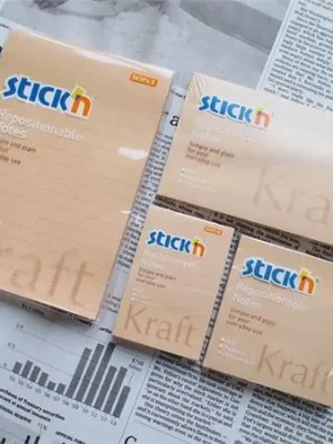 Aktuální Samolepicí bloček "Kraft Notes", hnědá barva, 76x127 mm, 100 listů, STICK N 21640 OFERTA office vše pro kancelář