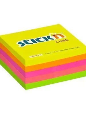 Autentický Samolepicí bloček, neonové barvy, 51x51 mm, 250 listů, STICK N 21203 OFERTA office vše pro kancelář