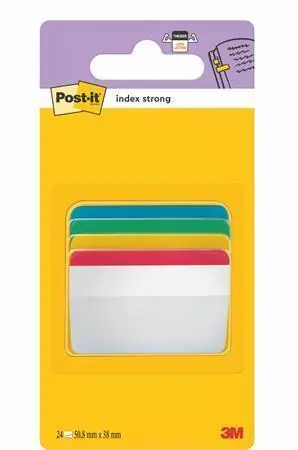 Samolepicí záložky, mix barev, extra silné, 50,8 x 38 mm, 4x 6 listů, 3M POSTIT 7100240788 OFERTA office vše pro kancelář Nejlepší Cena