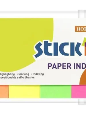 Samolepicí záložky, mix neonový barev, 50 x 20 mm, 4x 50 listů, papír, STICK N 21205 OFERTA office vše pro kancelář Jen Po Omezenou Doba