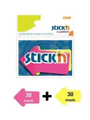 Vrácení Zdarma Samolepicí záložky, neonové barvy, šipka, 76 x 50 mm, 2x 30 listů, plast, STICK N 21141 OFERTA office vše pro kancelář