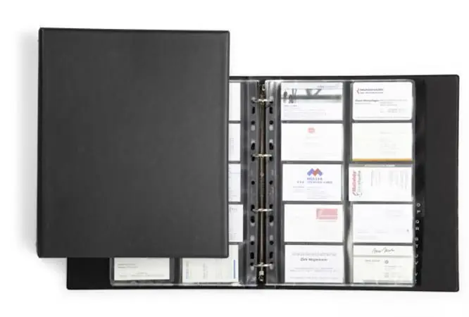 Vizitkář kroužkový "VISIFIX® Economy", černá, 400 ks, DURABLE OFERTA office vše pro kancelář Cenová Bomba