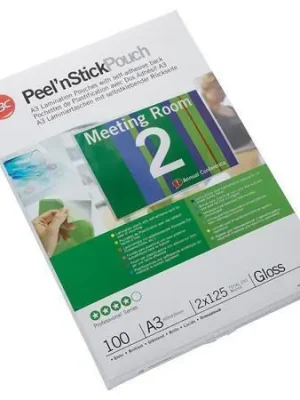 Laminovací fólie, 125 mikronů, A3, lesklá, samolepicí, 100 ks, GBC 3747236 OFERTA office vše pro kancelář Zlevněný