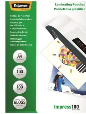 Laminovací fólie, lesklá, 100 micron, A4, FELLOWES OFERTA office vše pro kancelář Top Prodej