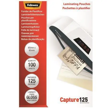 Laminovací fólie, lesklá, 125 micron, 65x95 mm, FELLOWES OFERTA office vše pro kancelář Vysoce Kvalitní